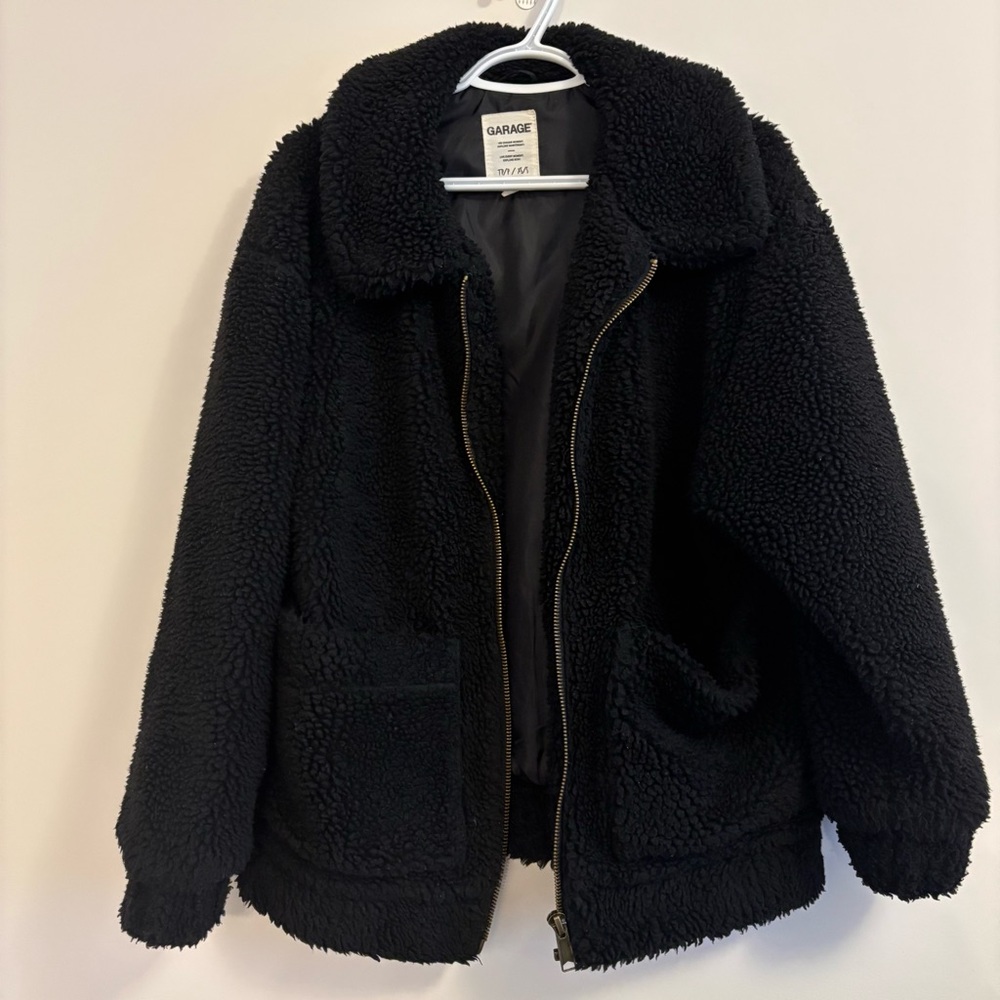 Garage oversized teddy jacket